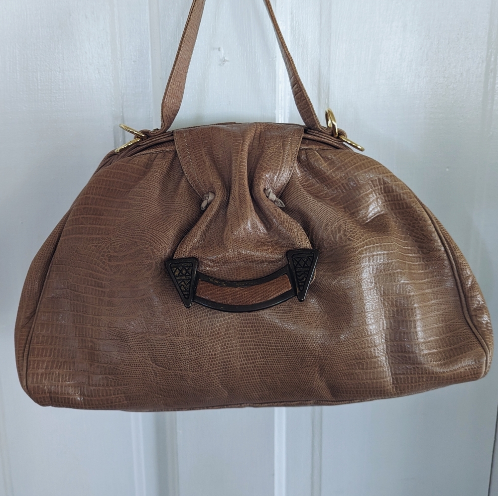Vintage leather Sharif purse doctors bag